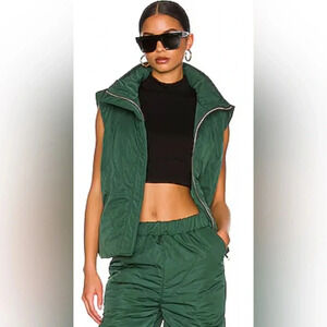 REVOLVE Trish Puffer Vest Women’s Medium Green
